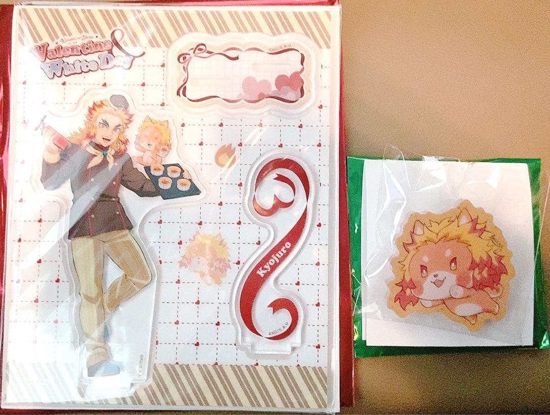 鬼滅の刃 バレンタイン2026 7煉獄杏寿郎 アクリルスタンド アニマルクリップ