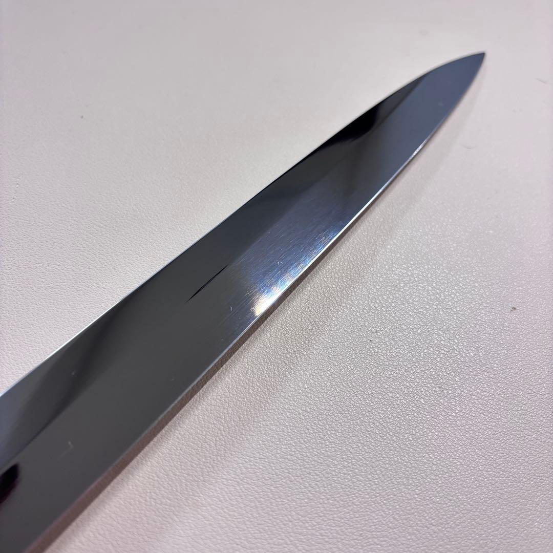 【鞘付き】 270mm柳刃包丁 鏡面　黒檀水牛八角柄 全鋼 和包丁︒'