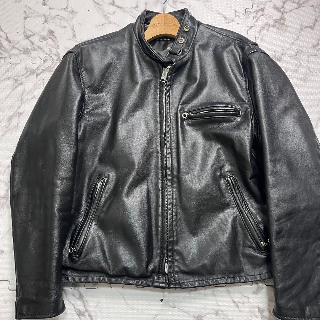 k*a様 奇跡の42size✨【米国製】schott シングルライダース 641