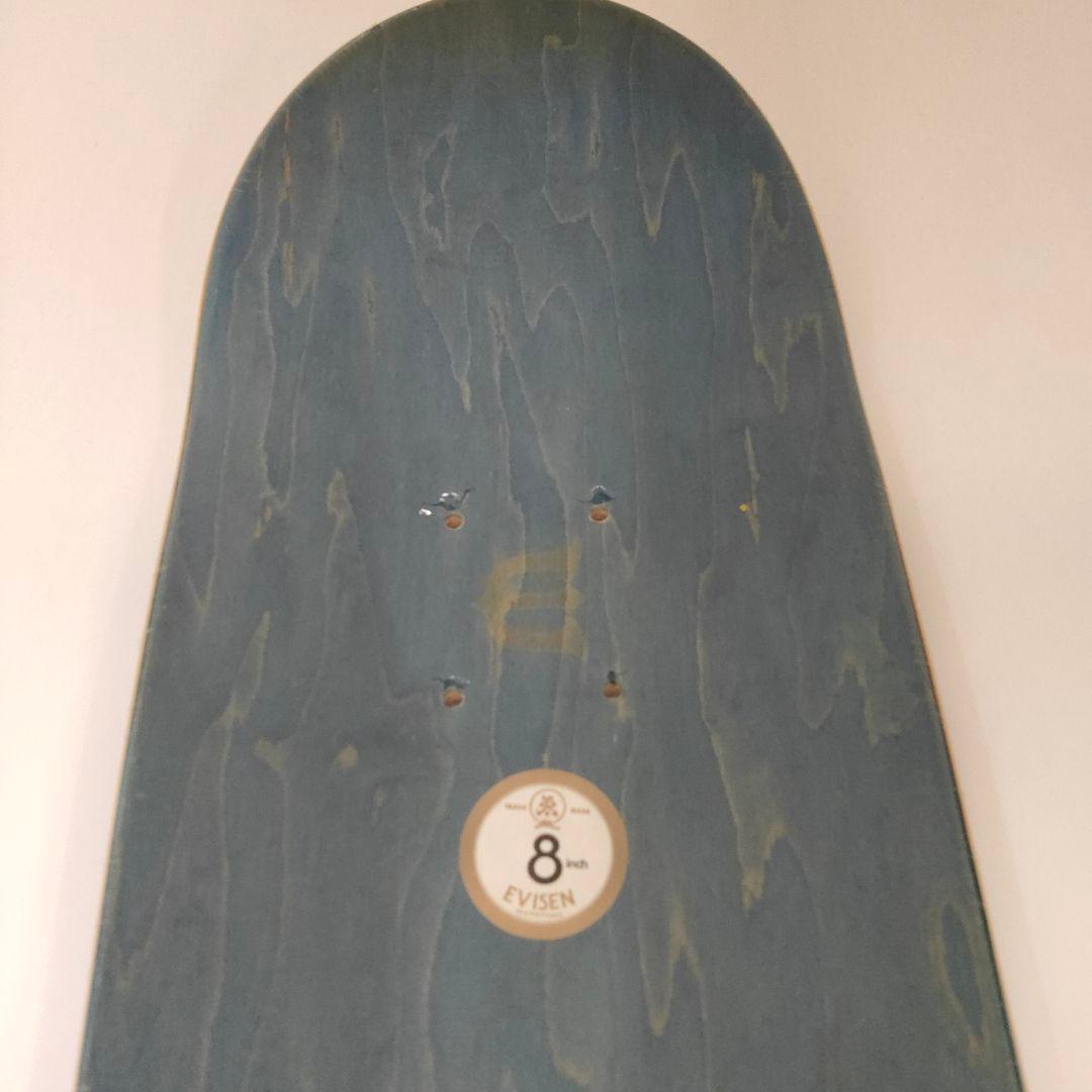 62□Evisen skateboardsデッキ8inch MY0320-3