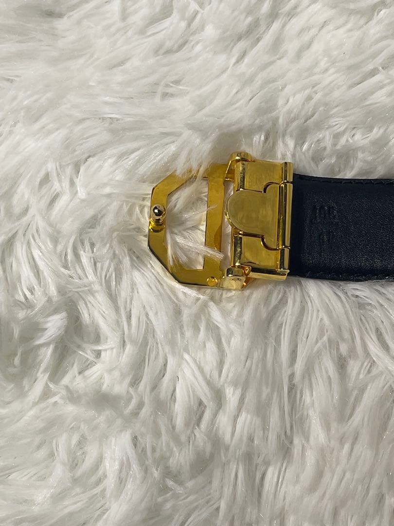 美品　DIOR ディオール ロゴバックル 本革リバーシブル ベルト 箱付き