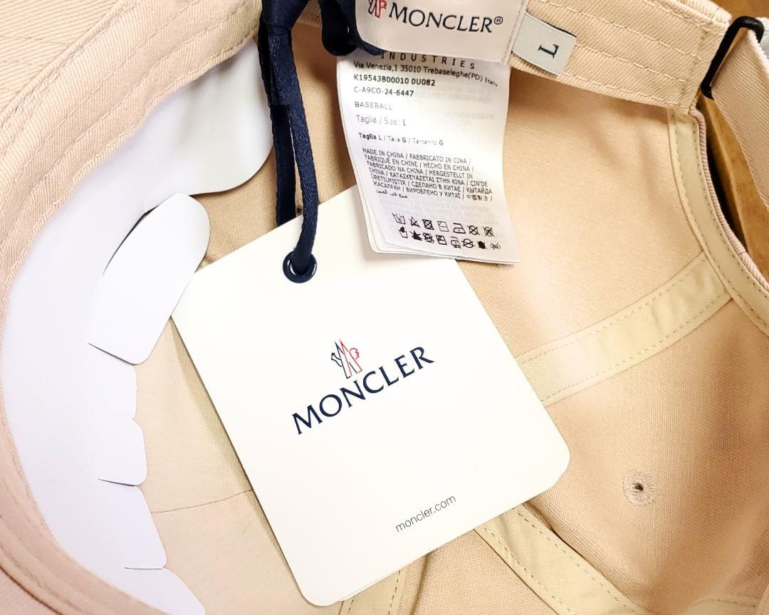 ペコ★新品 タグ付 モンクレールキッズ レディースOK キャップ Lサイズ