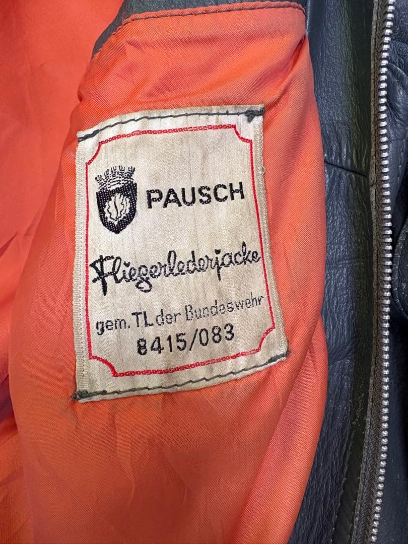 80s ドイツ軍 フライト レザー ジャケット