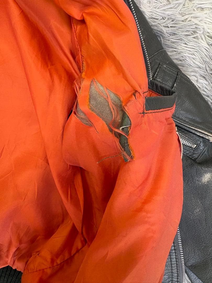 80s ドイツ軍 フライト レザー ジャケット