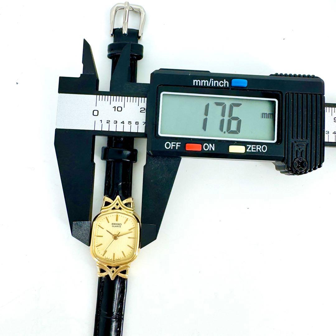 【希少/新品電池】SEIKO スクエア ゴールド レディース腕時計