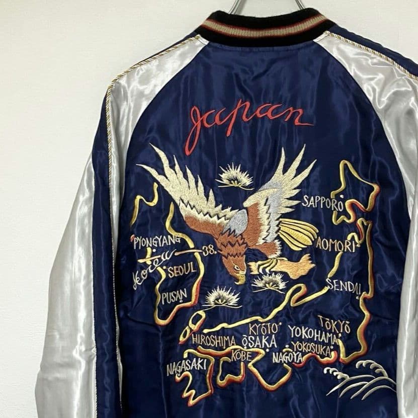 テーラー東洋 スカジャン 黒龍×鷲と日本地図/Mサイズ/山田涼介着用