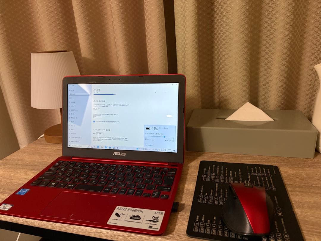 スマホ・タブレット・パソコン ASUS EeeBook X205TA-B-RED