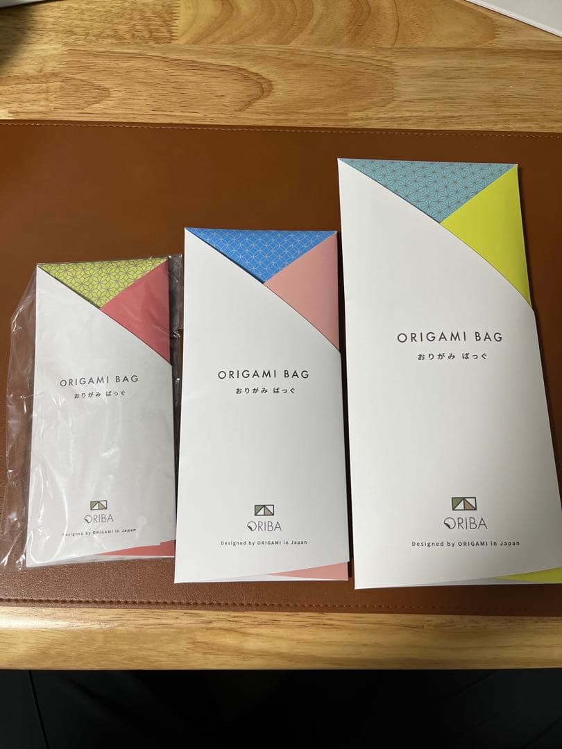 【バラ売り不可】ORIBA 折り紙バッグ あんさんコラボ 3個セット