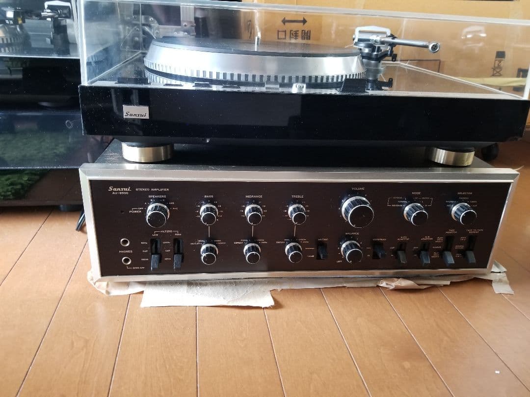 Sansui AU-9500アンプ &Sansui SR-818ターンテーブル