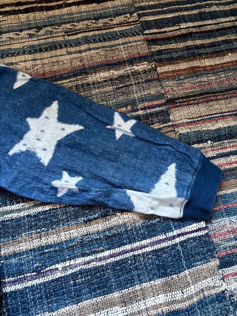 kapital キャピタル　星絣　星柄　リネン　ジャケット