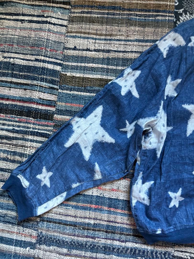 kapital キャピタル　星絣　星柄　リネン　ジャケット