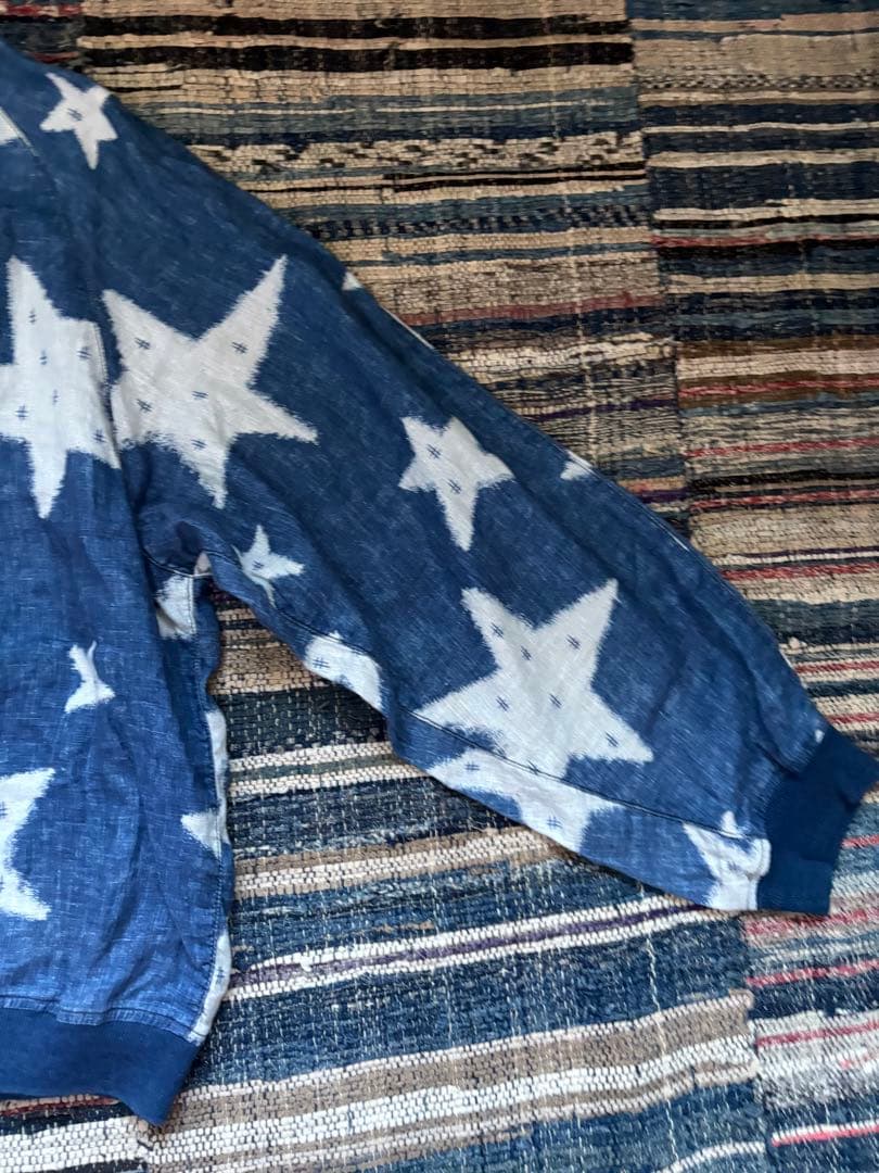 kapital キャピタル　星絣　星柄　リネン　ジャケット