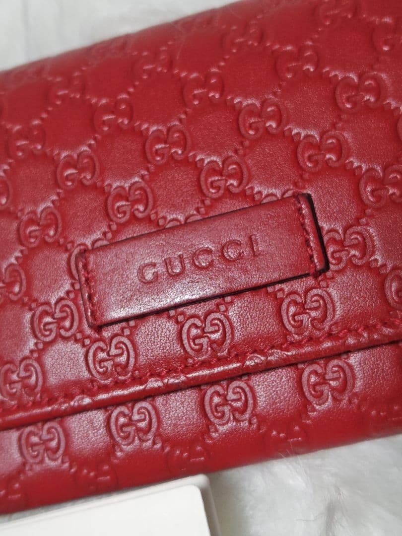 【GUCCI 】GGパターン レザー名刺入れ 小物 カード収納