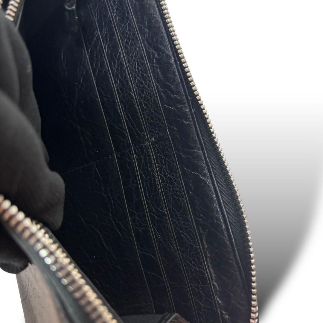 完売品★BALENCIAGA CASH Bifold Black 長財布　黒