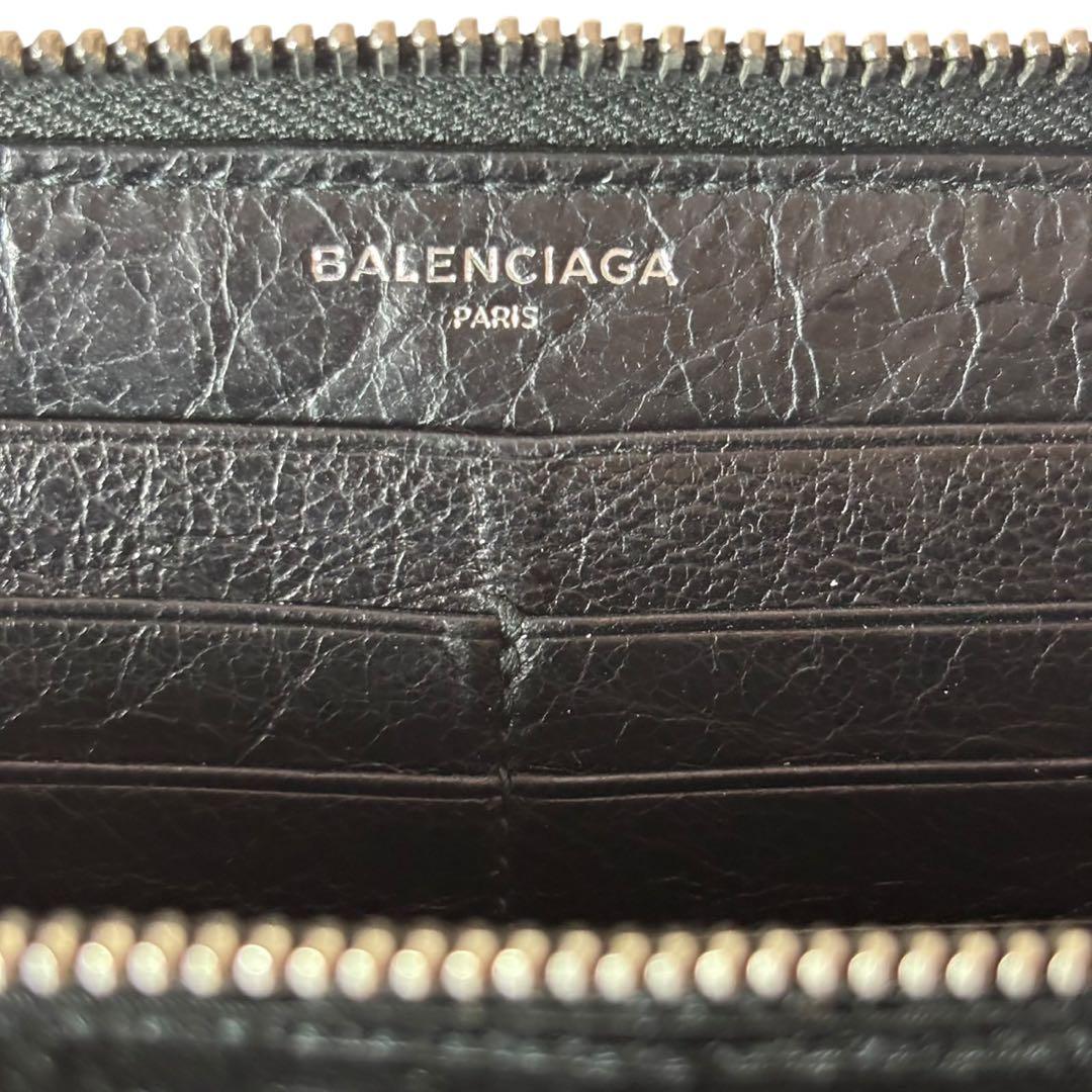 完売品★BALENCIAGA CASH Bifold Black 長財布　黒