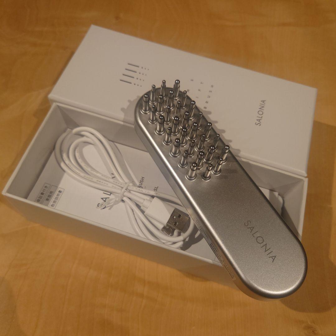 【SALONIA】 EMSリフトブラシ シルバー