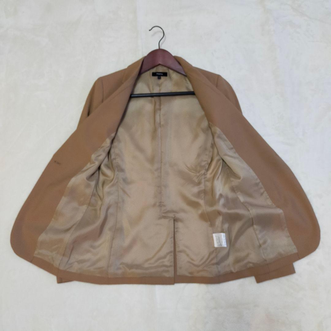 美品　Theory　現行タグ　サイズ0　キャメルカラー　パンツスーツ