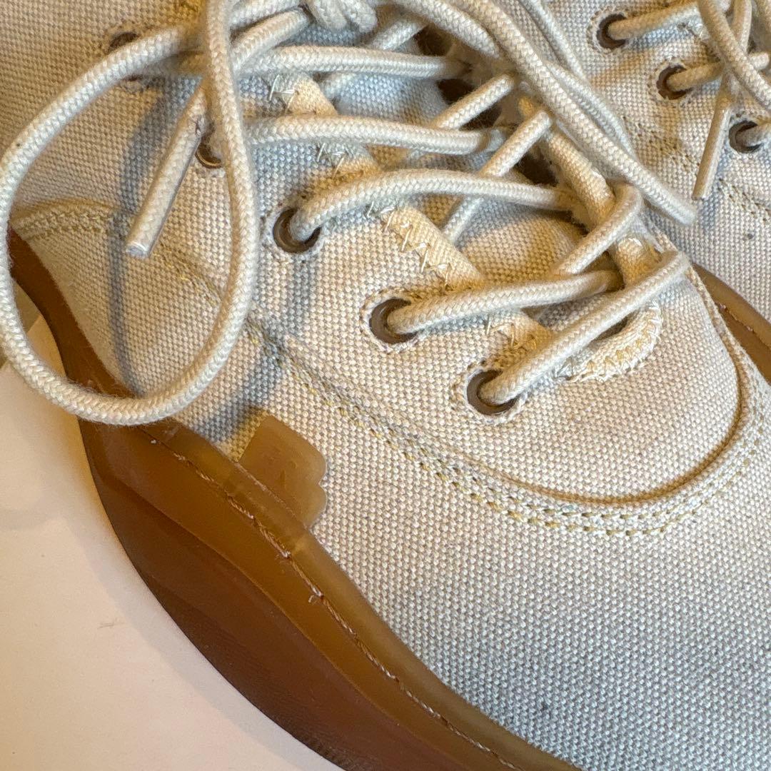 ERL vampsベージュ キャンバス スニーカー