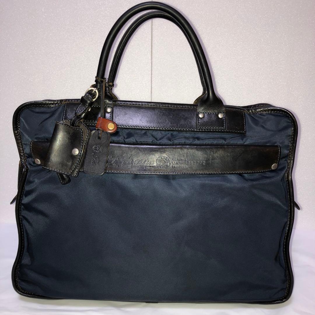美品✨人気 フェリージ ビジネスバッグ 8637/2 A4可 大容量 ネイビー