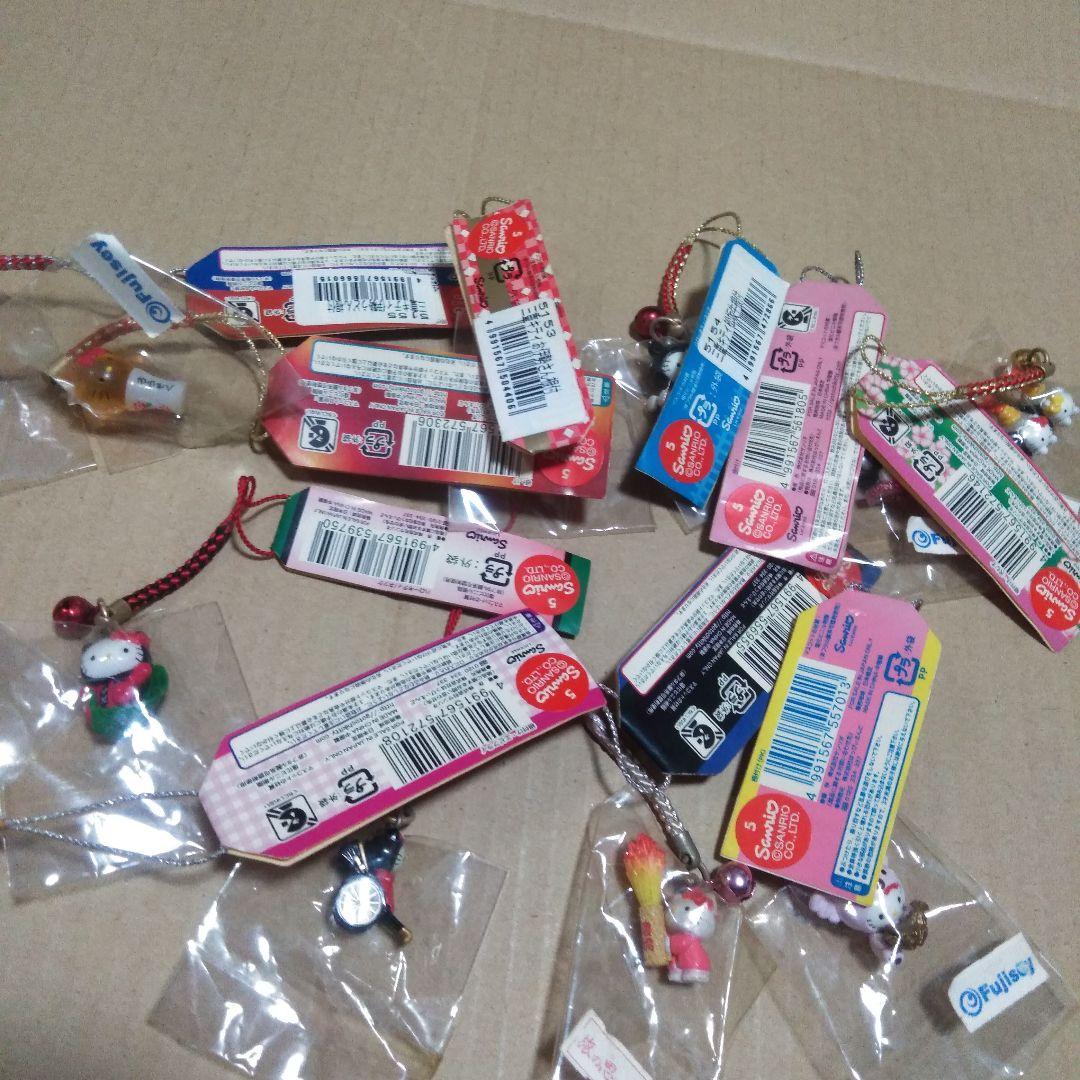 ハローキティ　根付　ストラップ　キーホルダー　11個