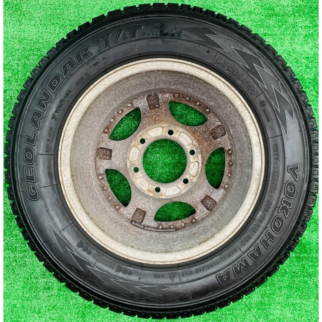 中古品 アルミ ホイール◆15インチ◆205/70R15◆06年 スタッドレス