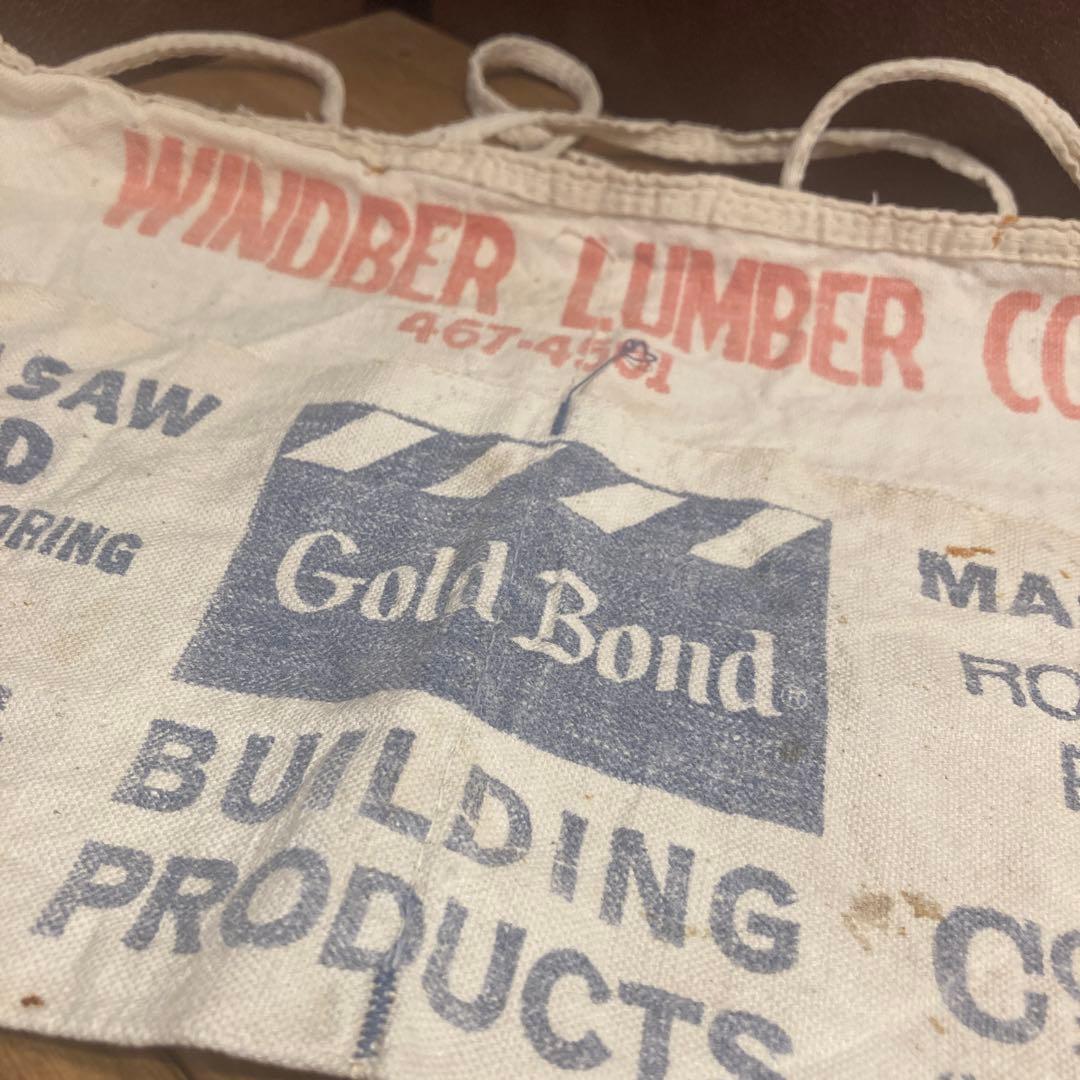 US仕入れ ヴィンテージ ネイルエプロン キャンバス ワークエプロンキャンプ84