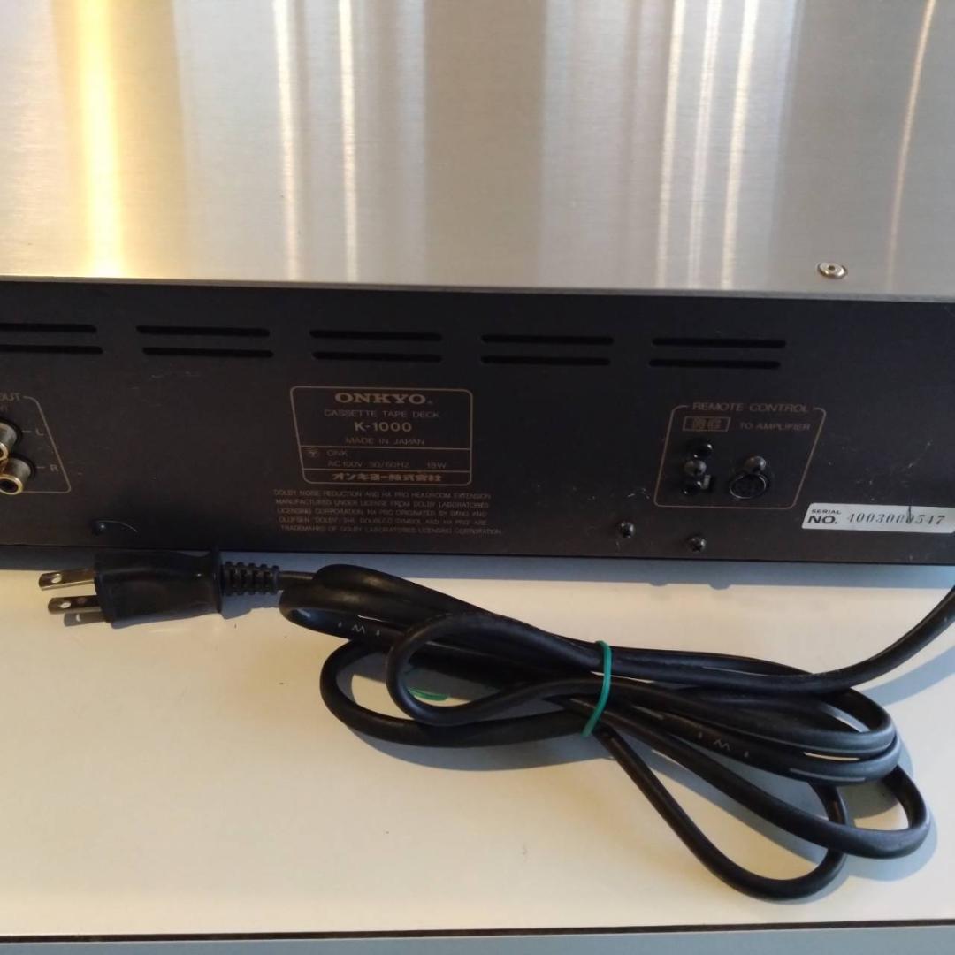 ＯＮＫＹＯ　オンキョー　カセットテープデッキ　Ｋ－１０００