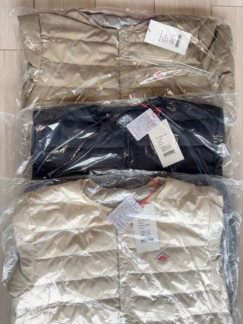 未使用　タグ付き Dantonダントン インナーダウン ジャケットブラックM
