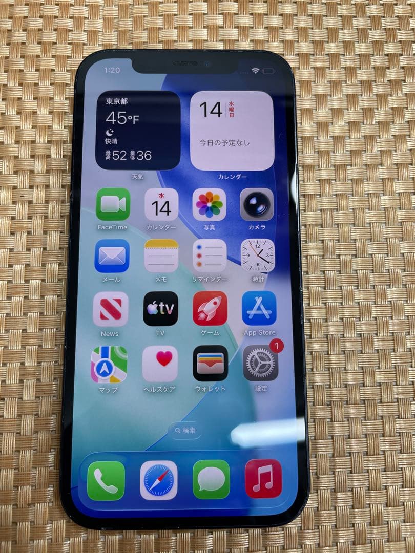 iPhone 12 128 GB ブラックSIMフリー【6865】