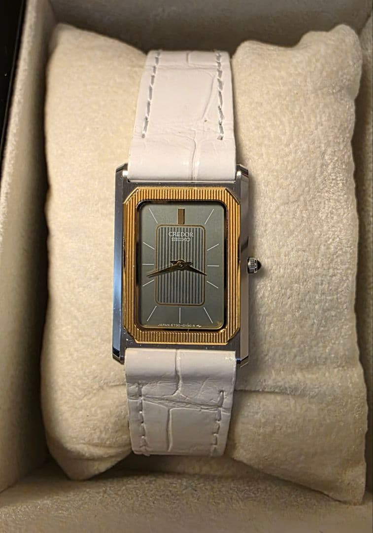 CREDOR クレドール クォーツ 特注ロングアリゲーターベルト セイコー14K