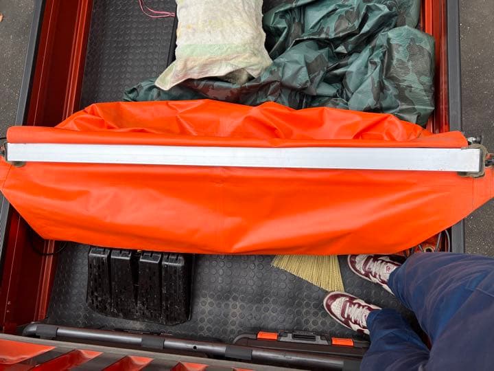 軽トラックジャンボ用、特注荷台シート