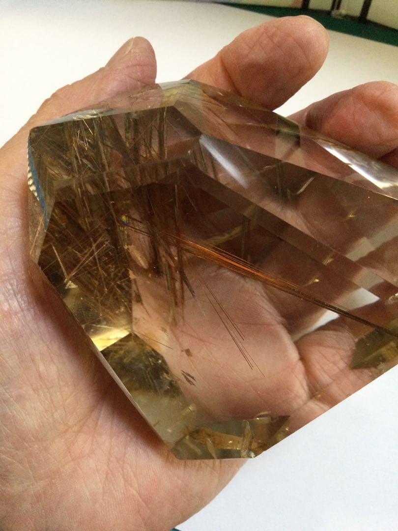 ルチルクオーツ　579.5g 水晶　　観賞石