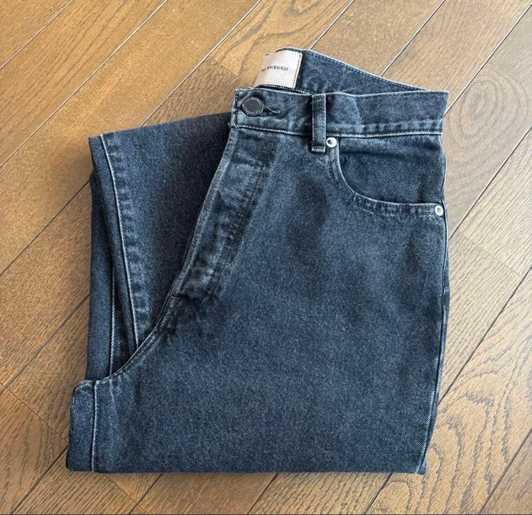 美品　THE SHISHIKUI EASY JEANS ブラック　34