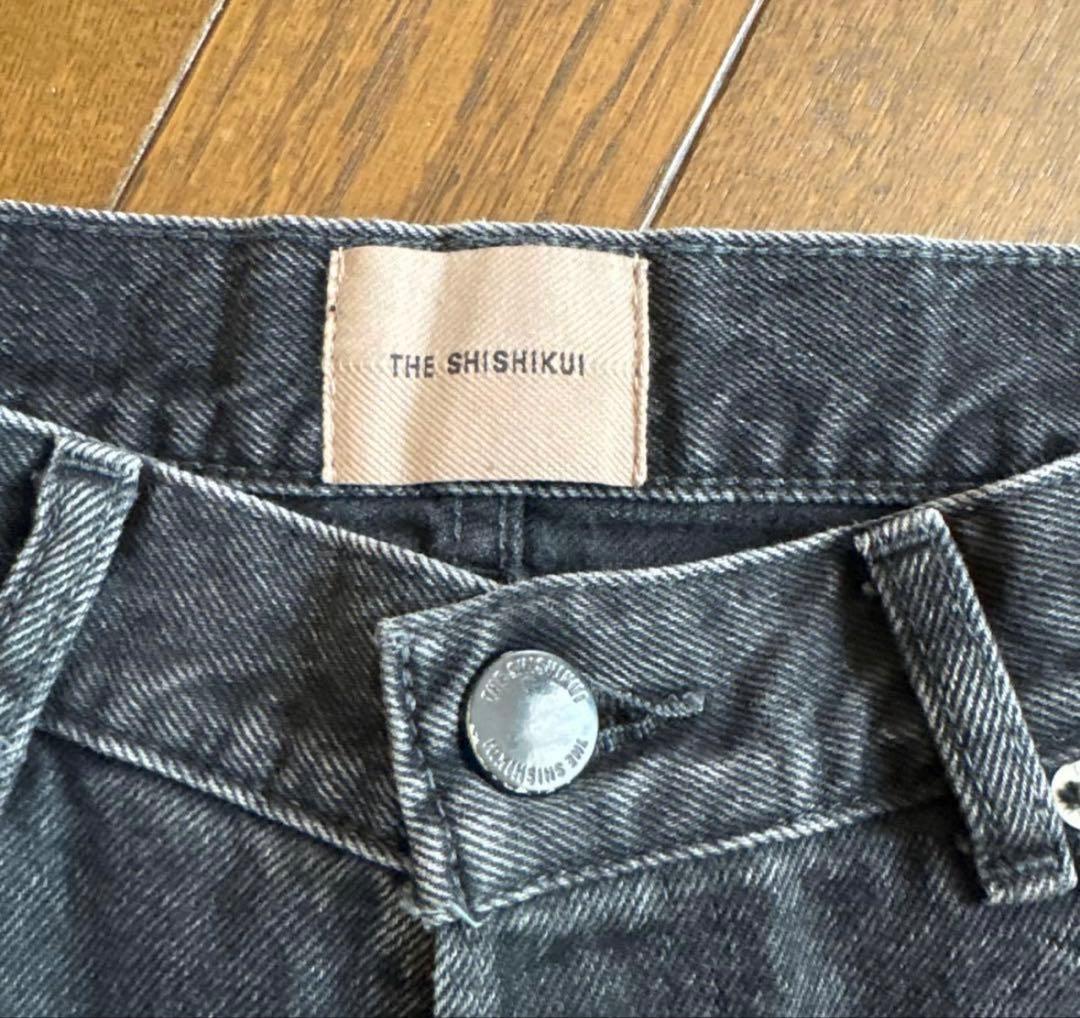 美品　THE SHISHIKUI EASY JEANS ブラック　34