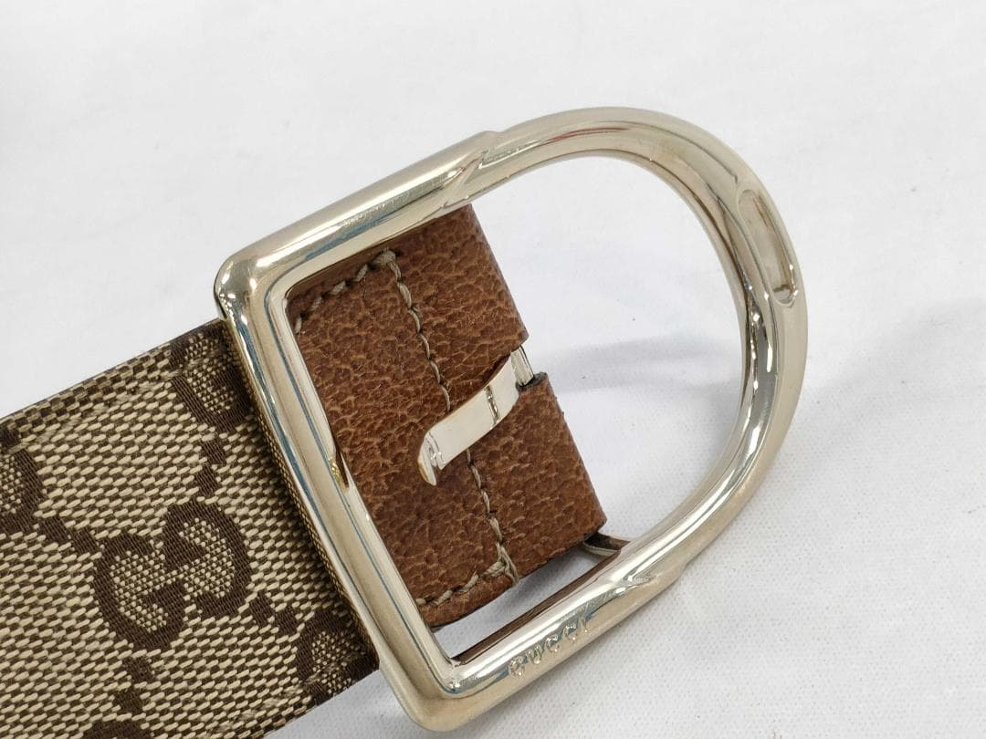 GUCCI グッチ GGキャンバス ベルト 81cm±2.5 幅4 1087