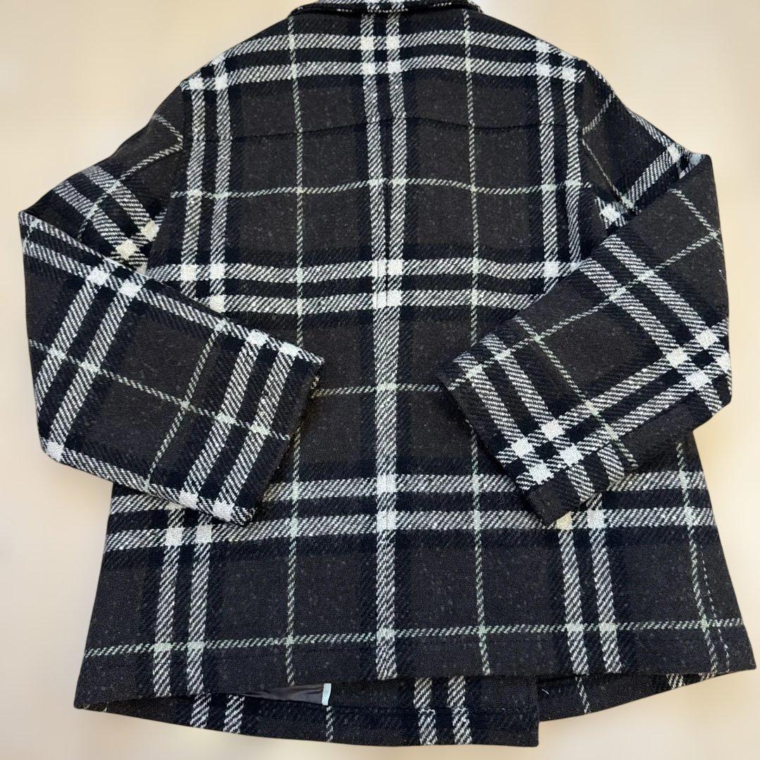 BURBERRY ウールコート 130A ブラウン チェック
