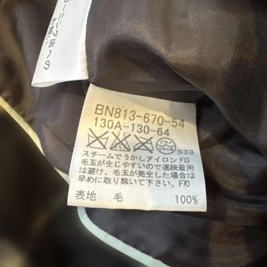 BURBERRY ウールコート 130A ブラウン チェック