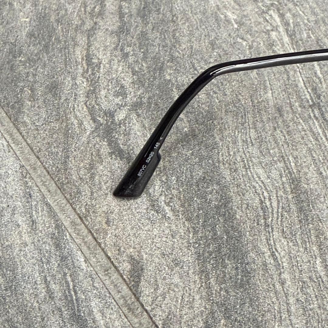 Dior オーバル型ユニセックスサングラス ブラック