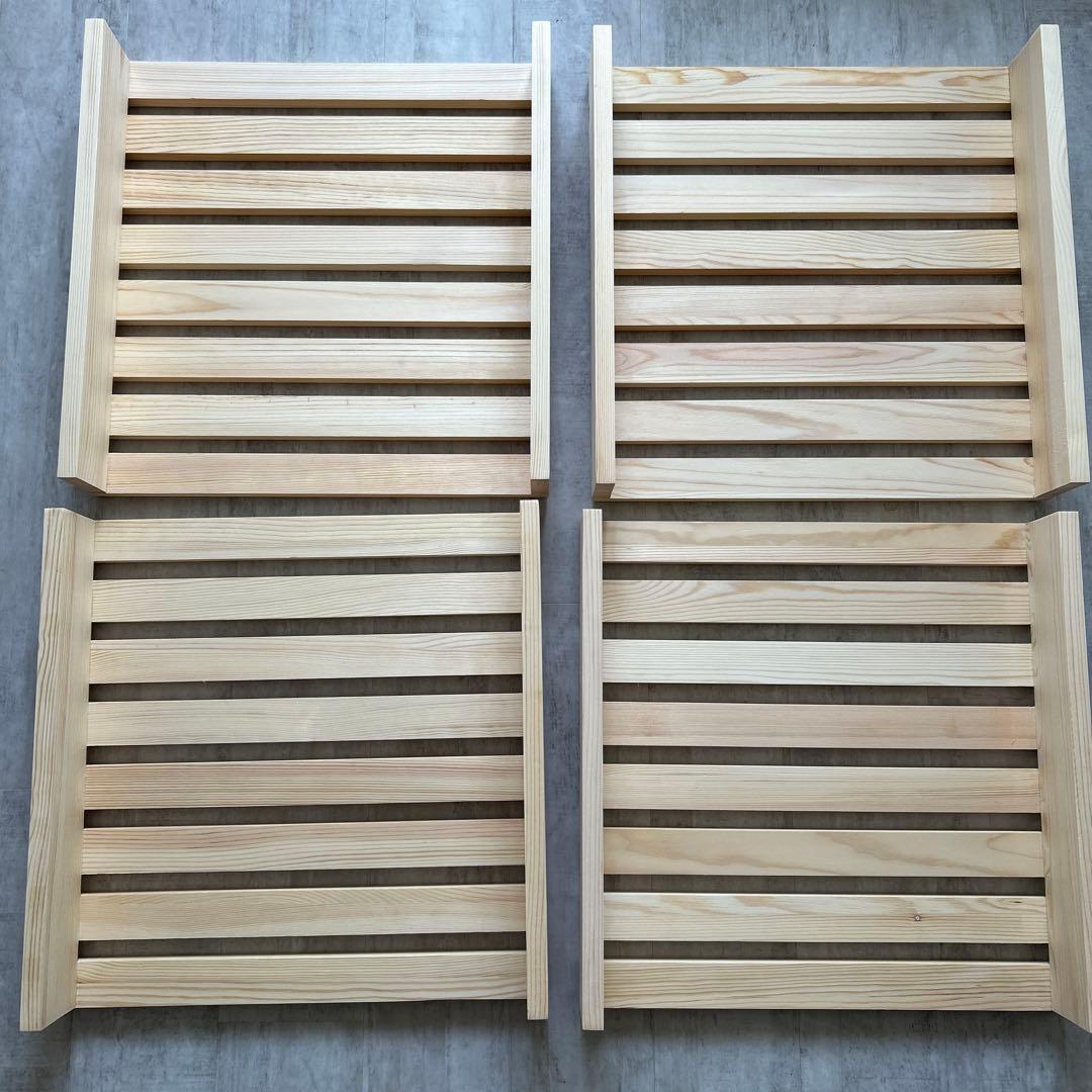 ②【２ヶ月使用】パレットベッド 8枚 すのこベッド 正方形