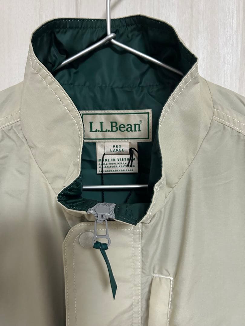 L.L.Bean エルエルビーン ベージュ ナイロン ジップ ジャケット L