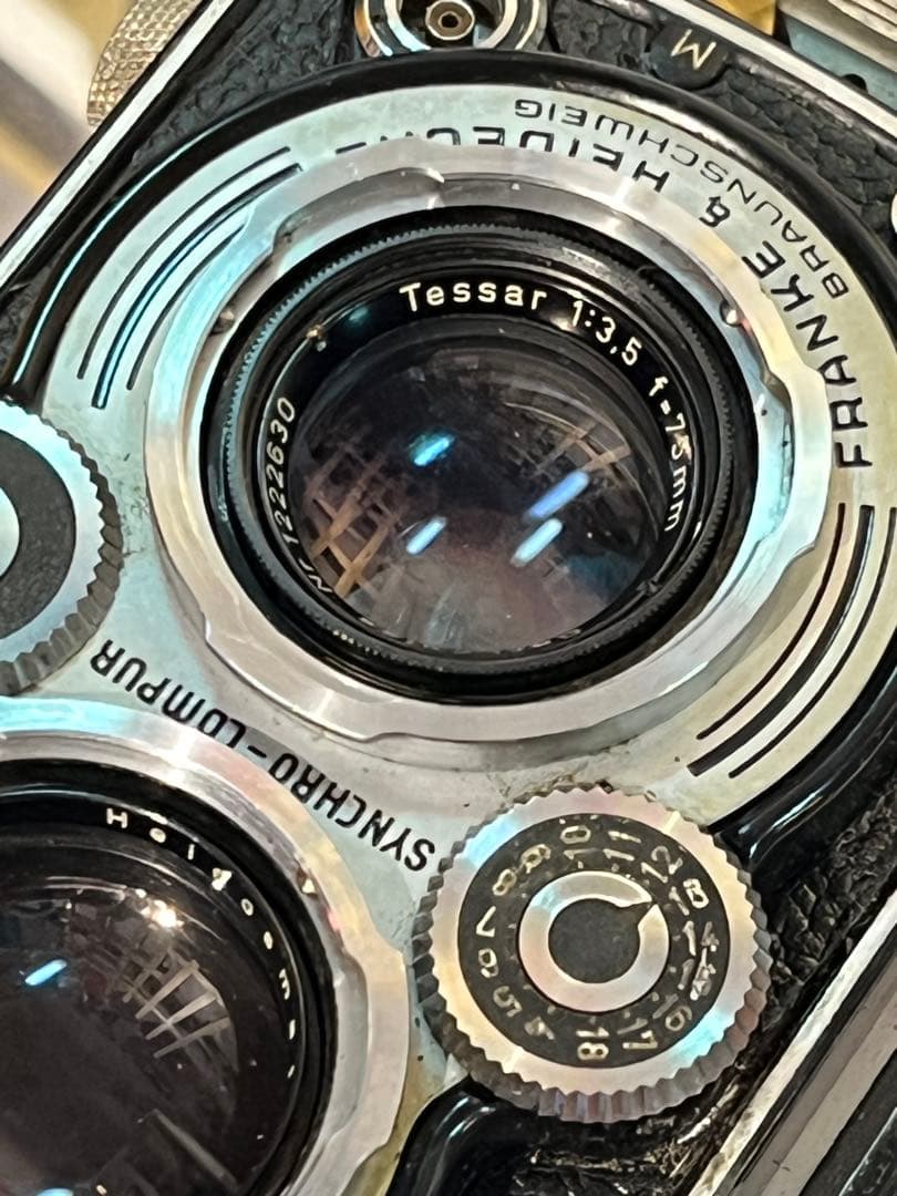 Rolleiflex Tessar 75mm f3.5　OH済みレンズキャップ付