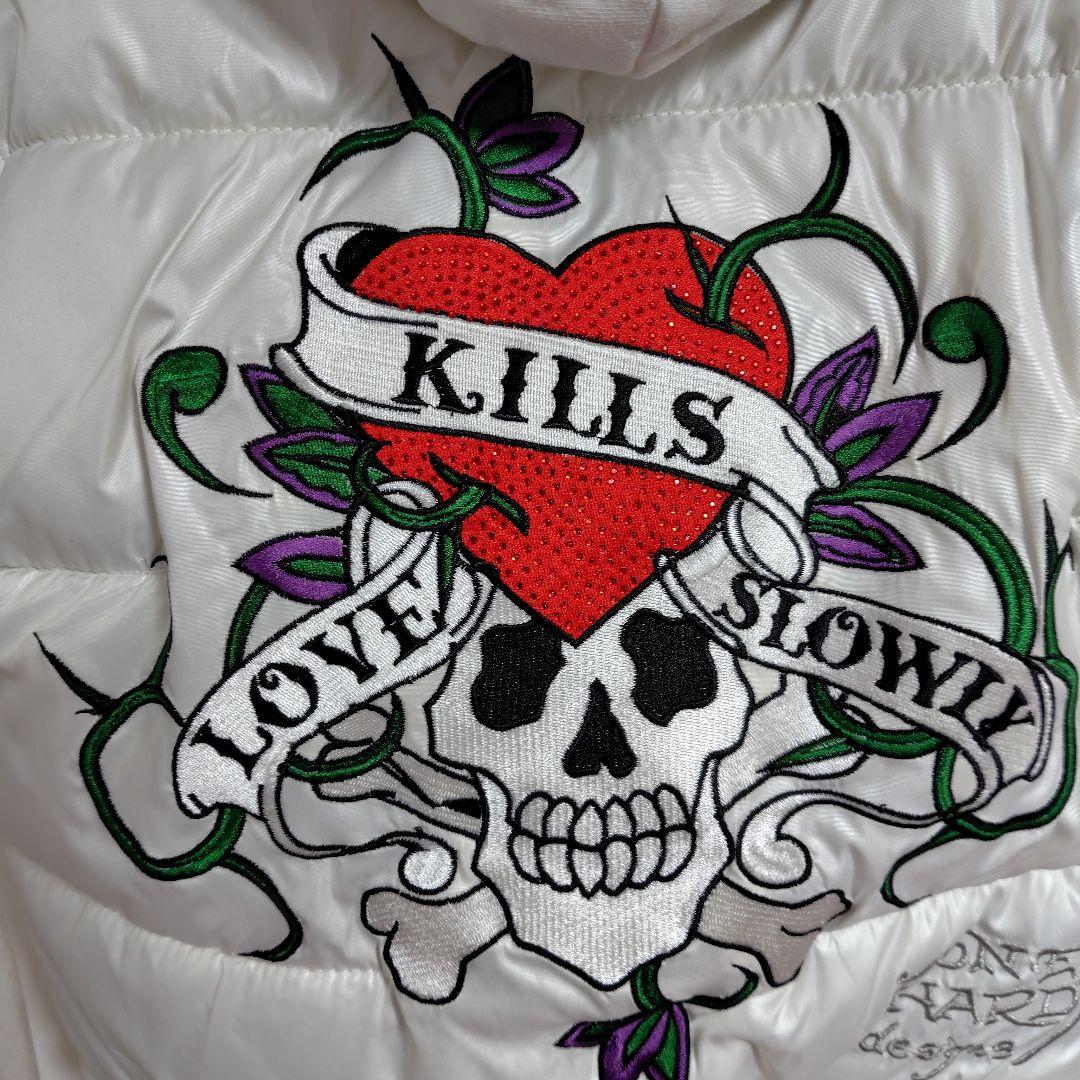 レア Ed hardy ダウンジャケット y2k 平成ギャル　訳あり