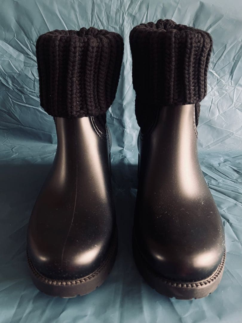 MONCLER モンクレール　ブラック レインブーツ GINETTE　新品　38