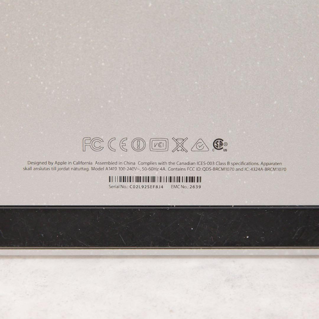 Apple iMac A1419 1TB 27インチ メモリ32GB アップル