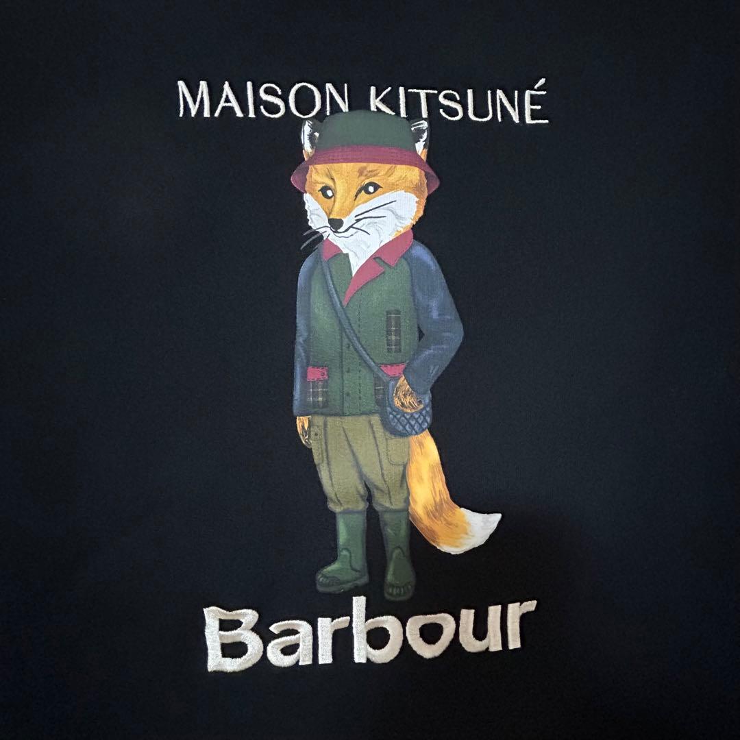 メゾンキツネ×バブアー コラボ スウェット パーカー ✨オンライン完売商品✨