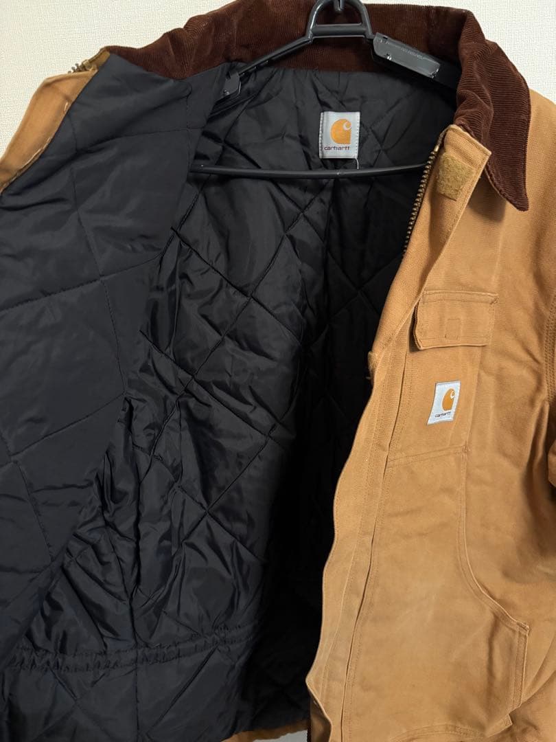 た*い様 Carhartt ブラウンジャケット コーデュロイ襟付き
