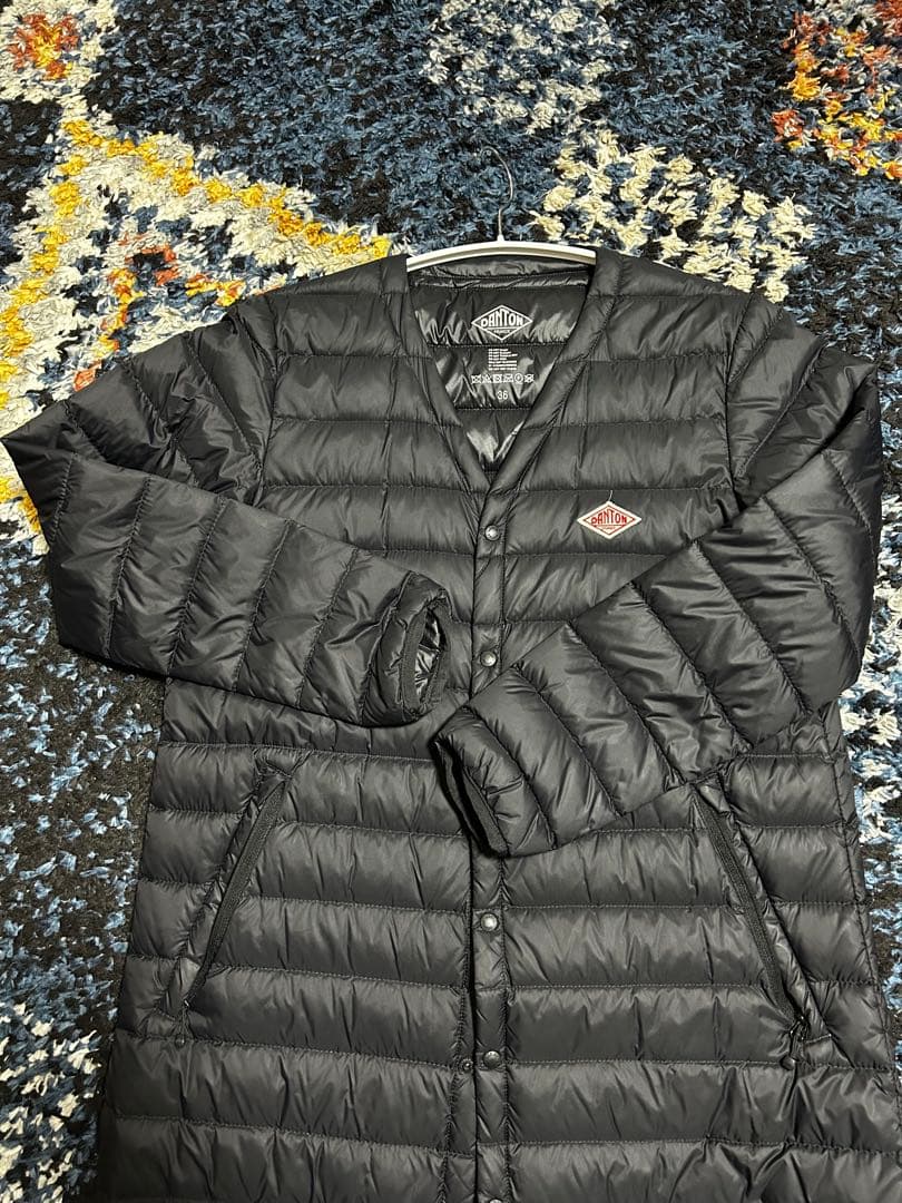 ジャケット・アウター DANTON/ V Neck Inner Down Long Jacket