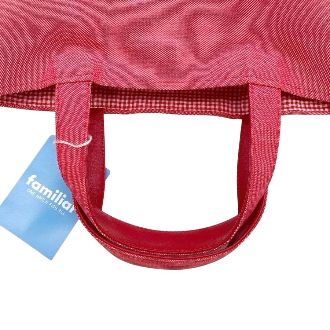 未使用品◎ ファミリア ハンドバッグ トートバッグ ワッペン ピアノ くま 犬