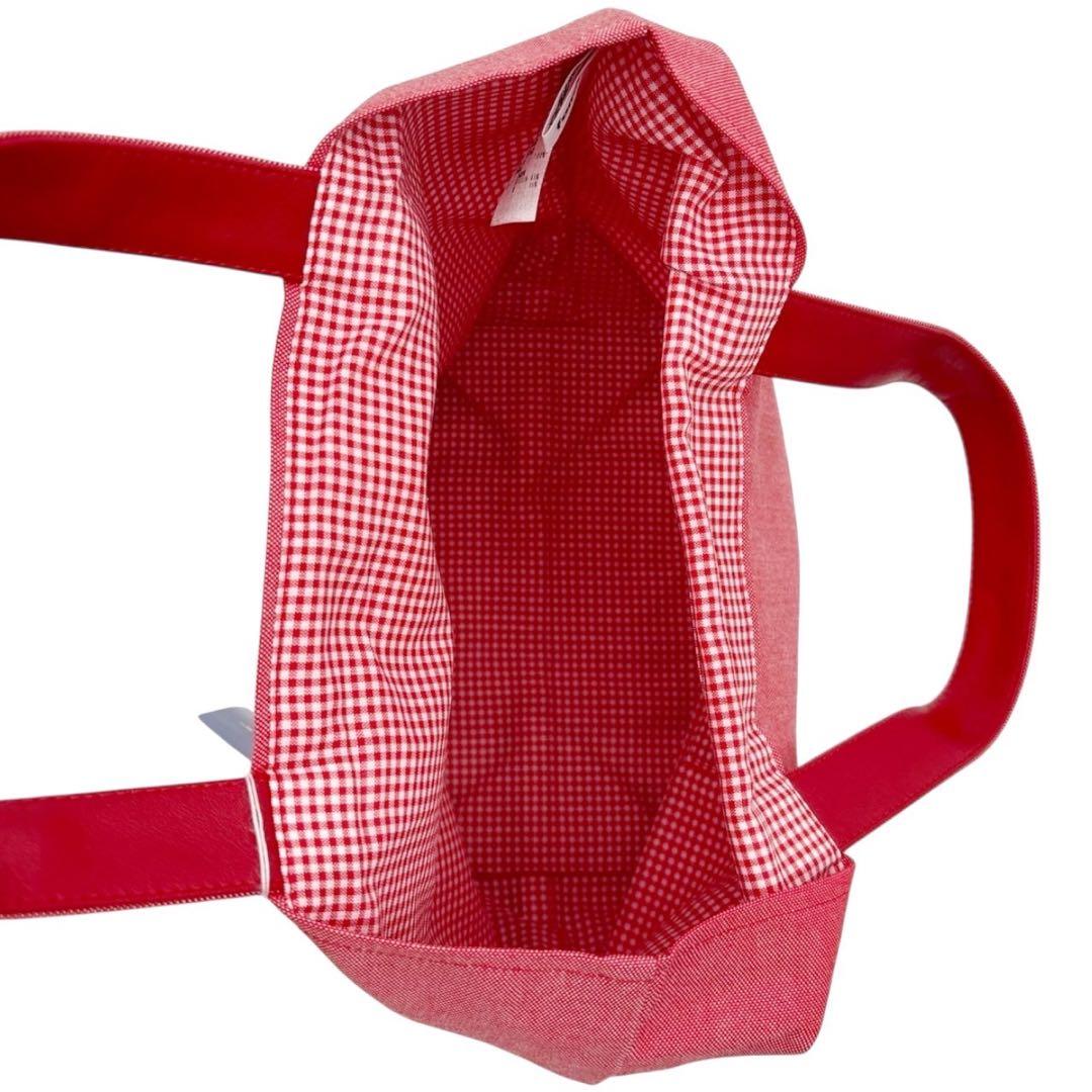 未使用品◎ ファミリア ハンドバッグ トートバッグ ワッペン ピアノ くま 犬