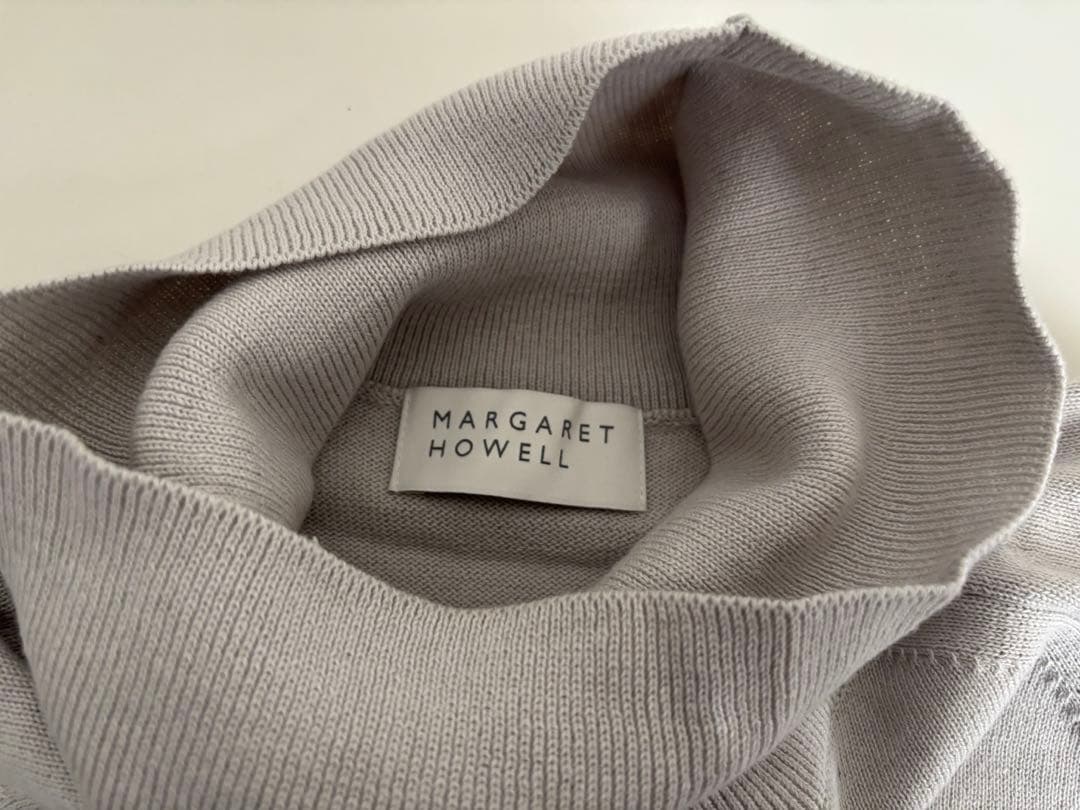 2024AW マーガレットハウエル　コットンカシミヤ　オフタートル　トップス